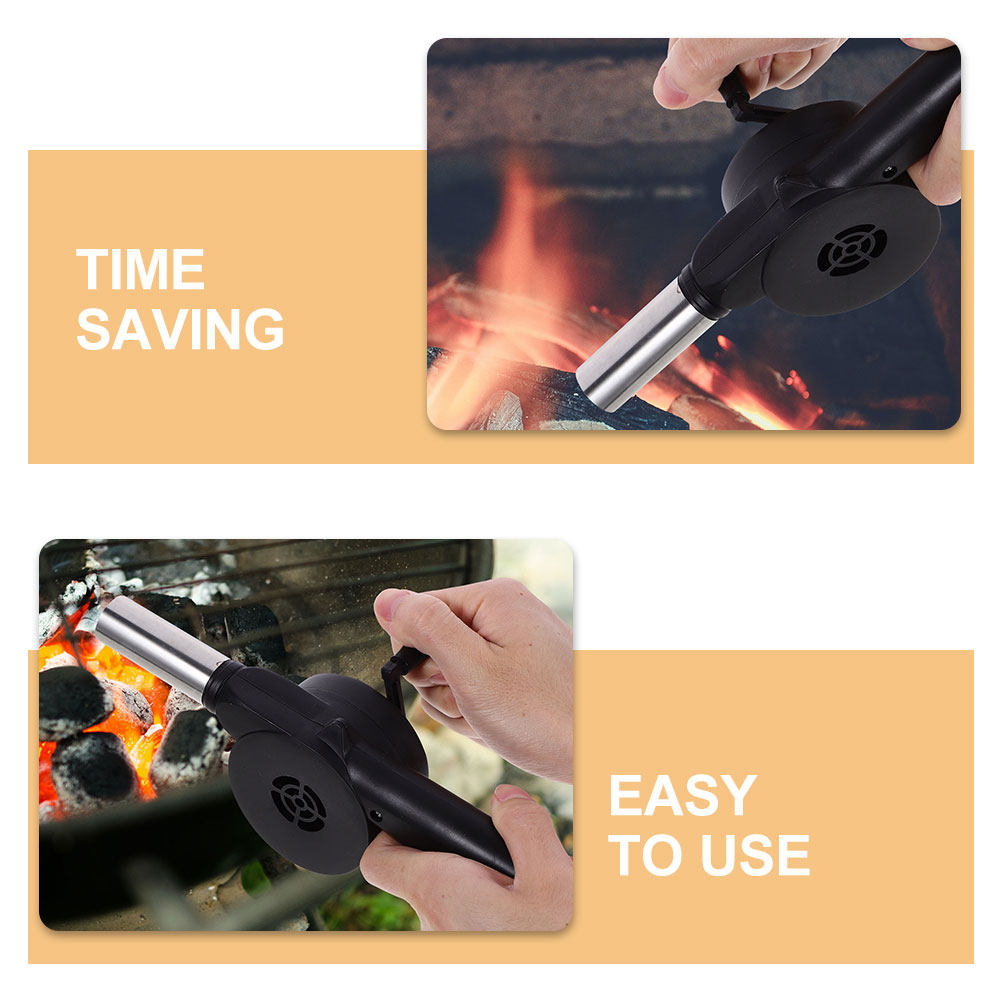 Manual Blower Black Hand Crank - Camping Cooking Fire Pit recensione e prezzo